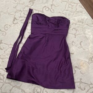 Ann Taylor Elegant Purple Strapless Dress